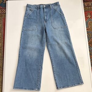 NWOT Just Black Denim Crop Wide Leg Jeans 31” waist